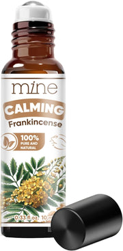 Mine Frankincense Essential Oil Roll On, Frankincense Oil for Pain Relief, Calming Essential Oil Rollerball for Skin