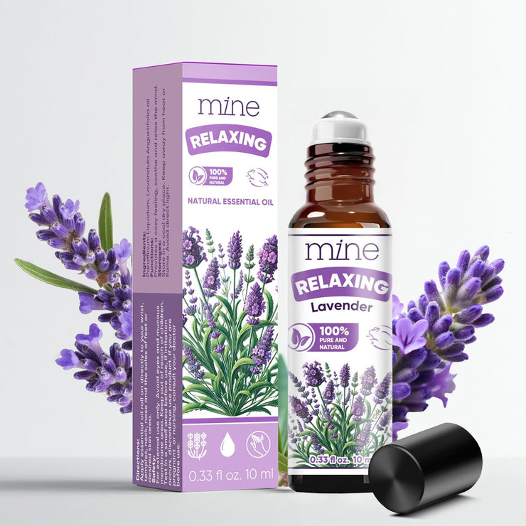 Mine Lavender Essential Oil Roll On - 100% Pure Natural Lavender Oil for Skin