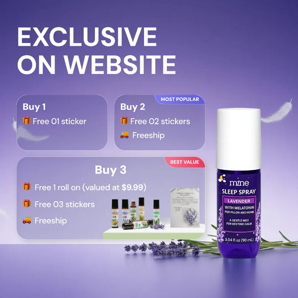 Natural Pillow Mist for Relaxing Sleep, Calming Bed Spray for Adults