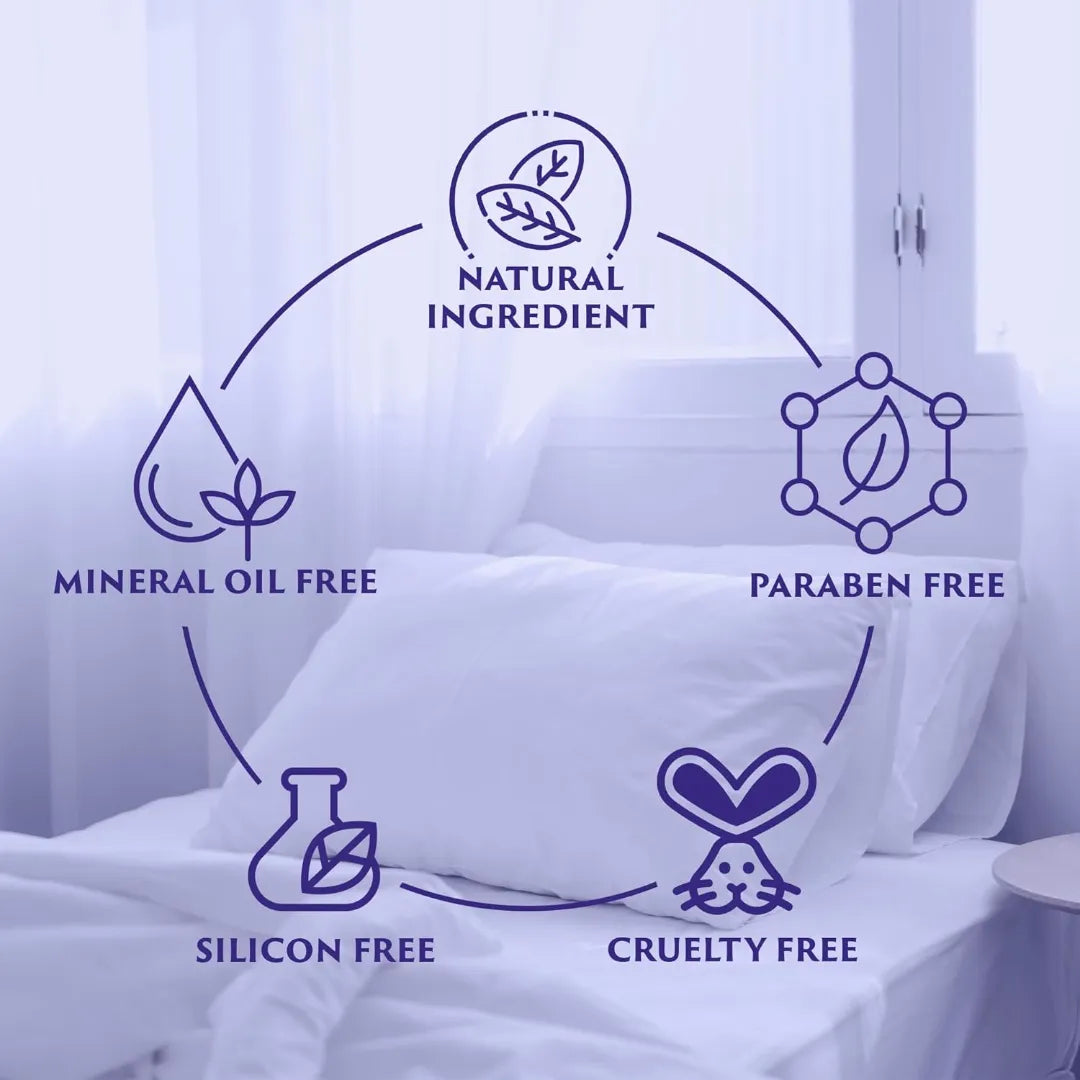 Natural Pillow Mist for Relaxing Sleep, Calming Bed Spray for Adults