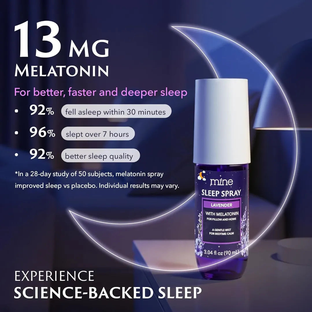 Natural Pillow Mist for Relaxing Sleep, Calming Bed Spray for Adults