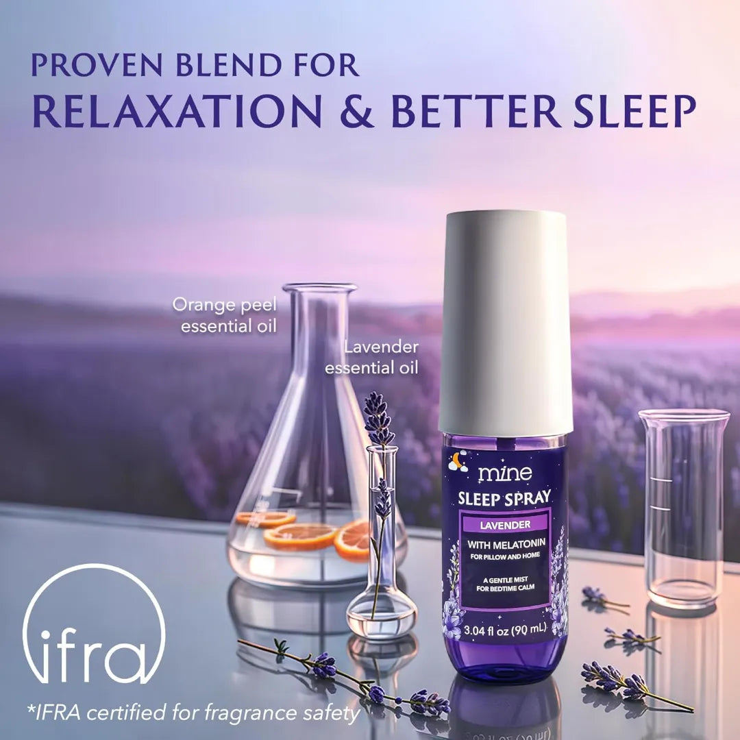 Natural Pillow Mist for Relaxing Sleep, Calming Bed Spray for Adults